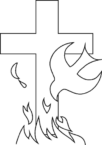 Holy Spirit Coloring Page